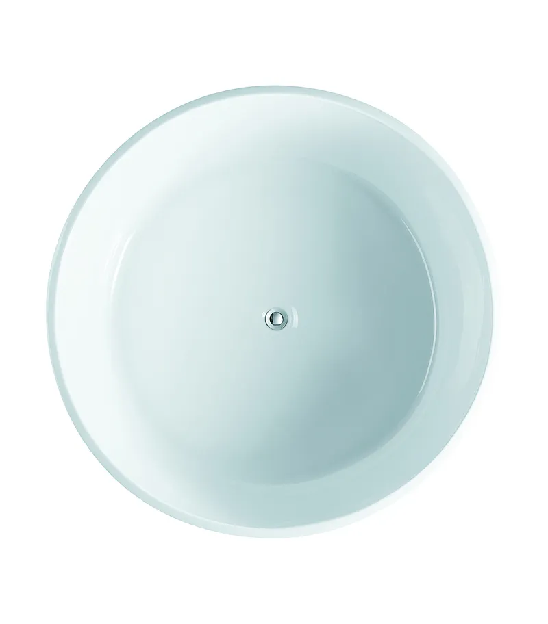 1350X1350X620mm Sphere Gloss White Freestanding Bathtub Topview