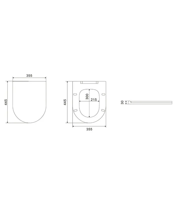 Reno 026 Slim Toilet Seat Specification