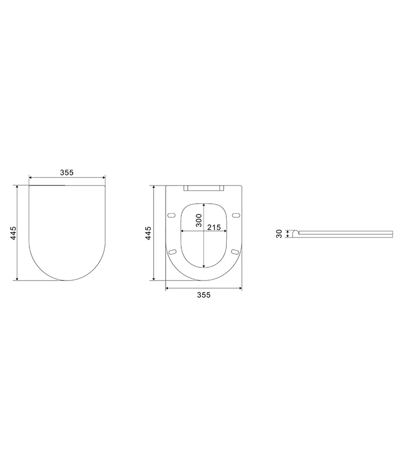 Reno 026 Slim Toilet Seat Specification