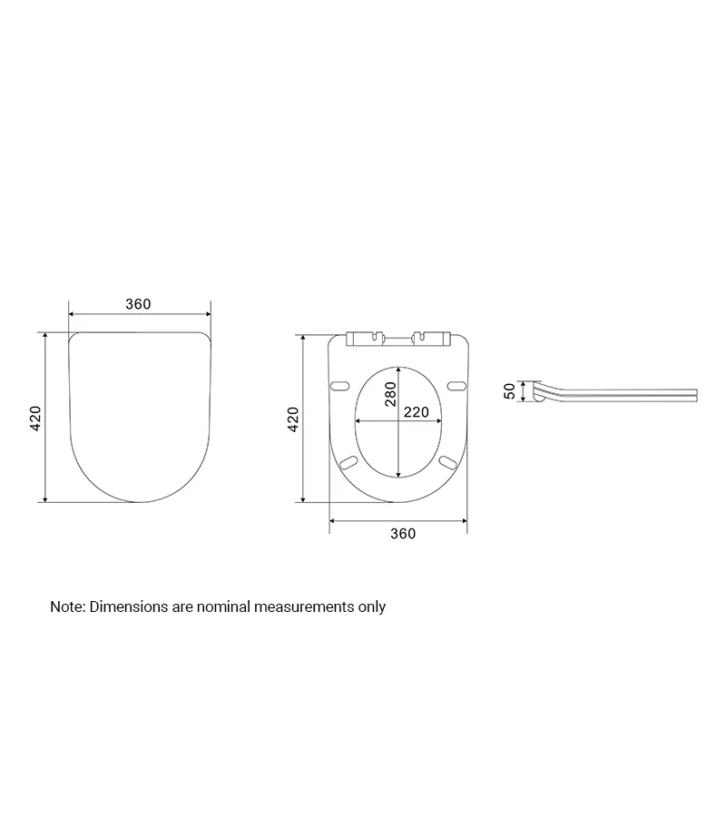 Reno 022 Slim Toilet Seat Specification