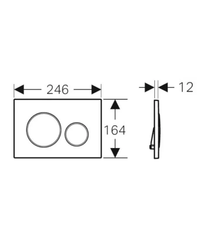 Geberit Sigma Dual Flush Push Plate – Sigma20 - Specification