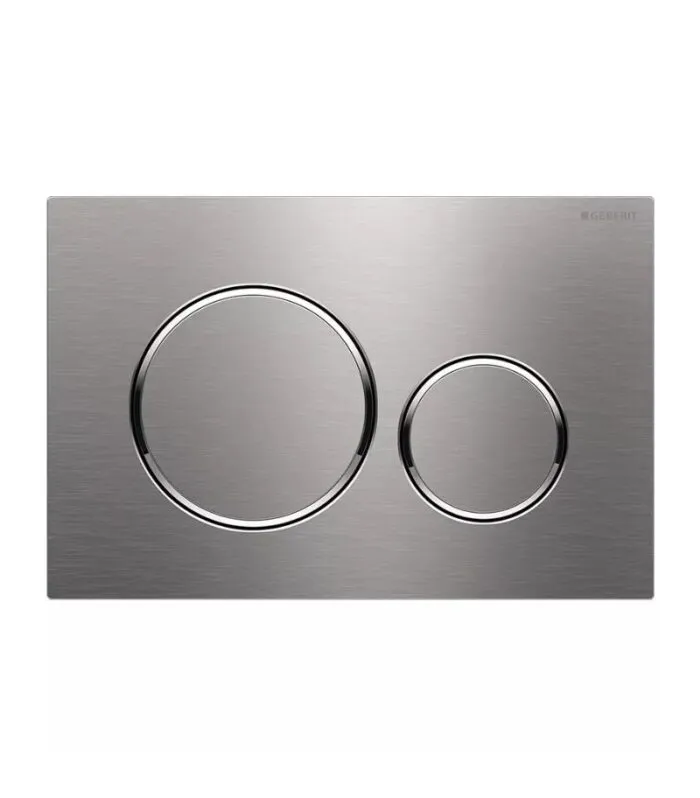 Geberit Sigma Dual Flush Push Plate – Sigma20SN | Brushed Stainless Steel & Chrome