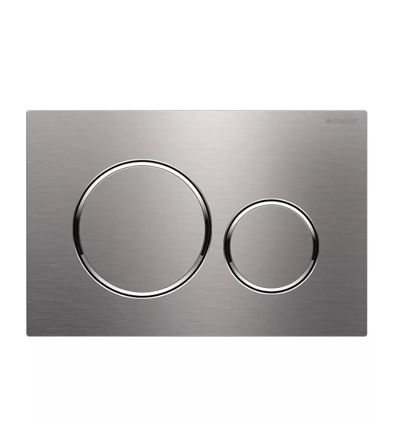Geberit Sigma Dual Flush Push Plate – Sigma20SN | Brushed Stainless Steel & Chrome