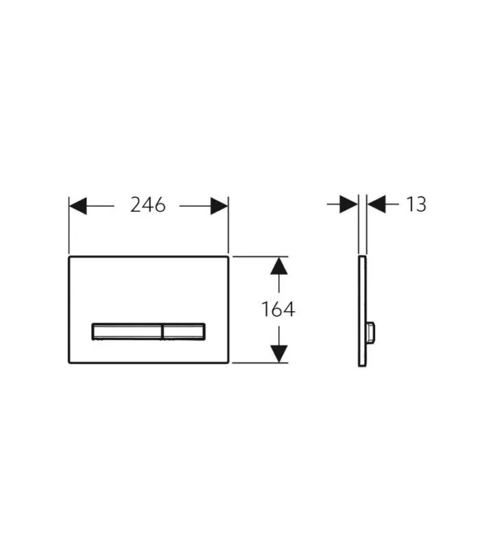 Geberit Sigma Dual Flush Push Plate – Sigma50KJ - Specification