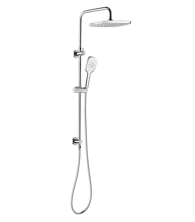 Huntingwood Self Cleaning Chrome Twin Shower On Rail