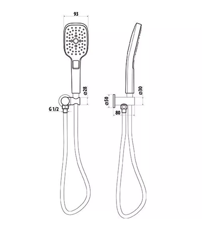 Specification For Huntingwood Self Cleaning Hand Shower