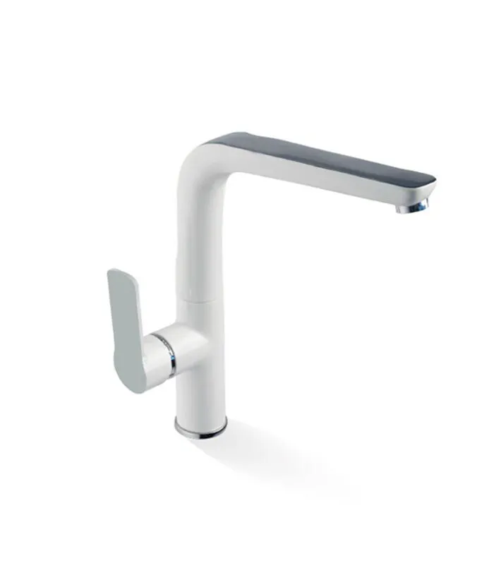 Liberty Sink Mixer - Matte White and Chrome