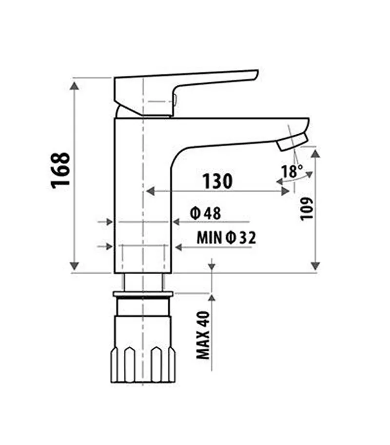 Specification For Liberty Basin Mixer