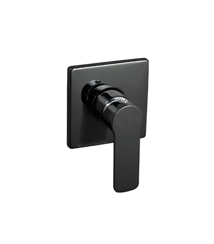 Liberty Wall Mixer - Matte Black and Chrome