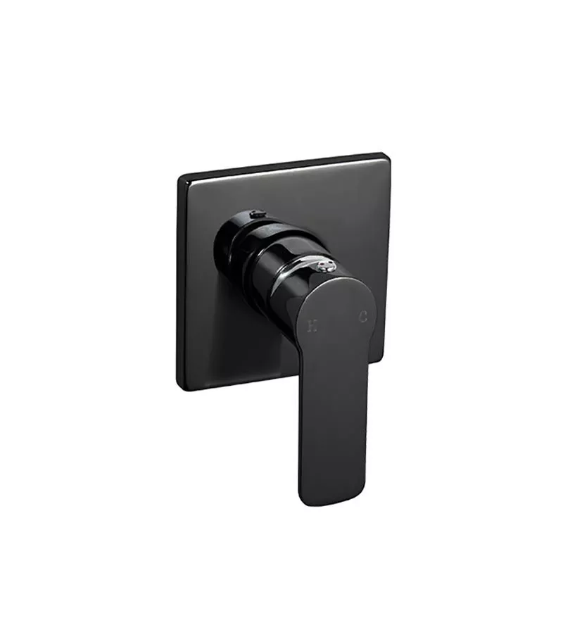 Liberty Wall Mixer - Matte Black and Chrome