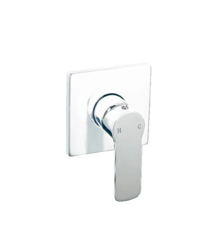 Liberty Wall Mixer - Matte White and Chrome