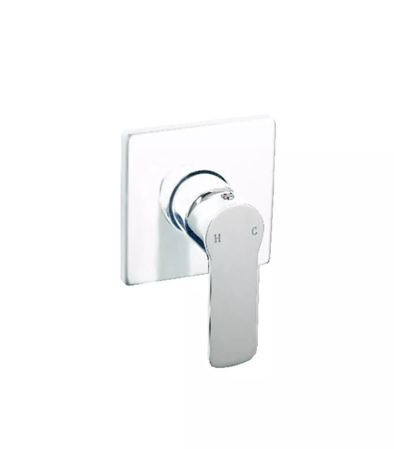 Liberty Wall Mixer - Matte White and Chrome