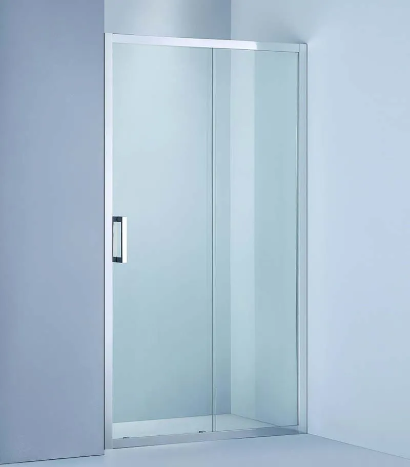 1020-1750mm Remodel Chrome Semi-Frameless Wall To Wall Shower Screen