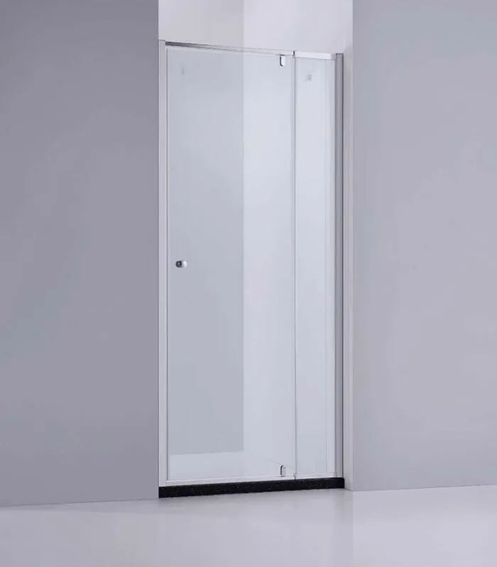 700-1470mm Chrome Semi Frameless Wall To Wall Shower Screen
