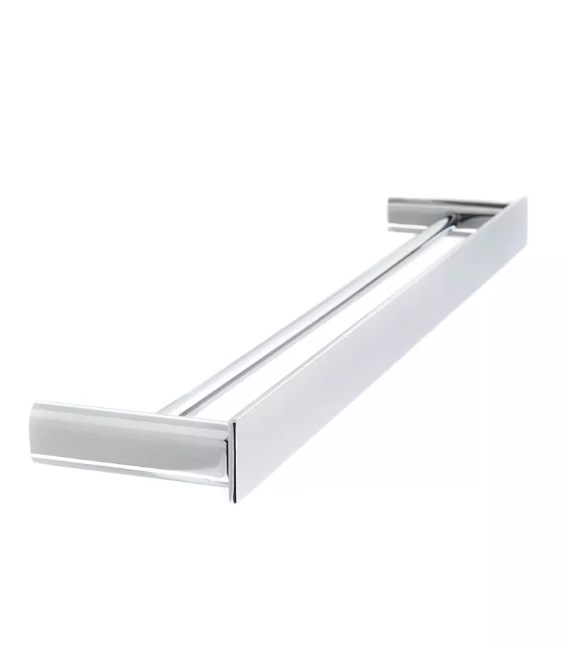 Gabe Double Towel Rail - Chrome