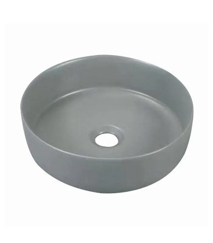 355 x 355 x 120mm Matt Concrete Grey Round Above Counter Basin