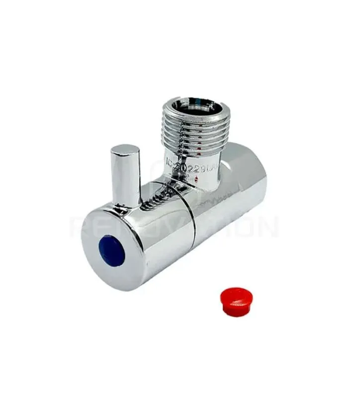 Dan Elle Chrome Mini Cistern Stop 1/4 Turn Ceramic Disc Frontview