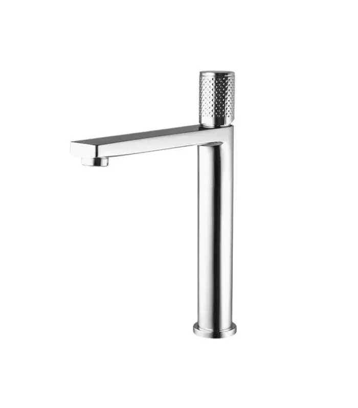 Gabe Brass Tall Basin Mixer - Chrome