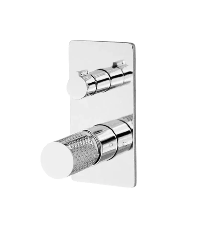 Gabe Brass Wall Mixer with Diverter - Chrome
