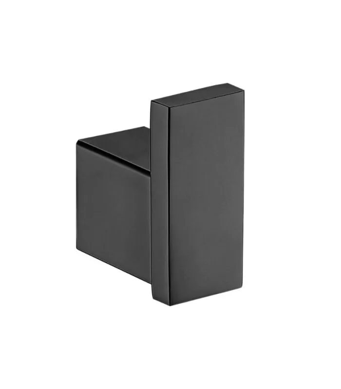 Rosa Stainless Steel Single Robe Hook - Matte Black