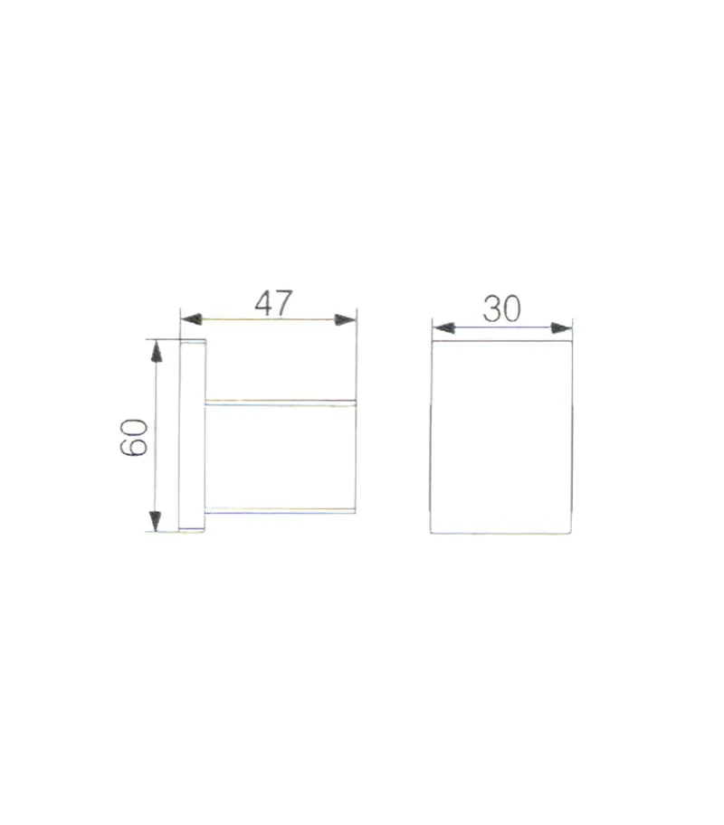 Rosa Stainless Steel Single Robe Hook - Specification