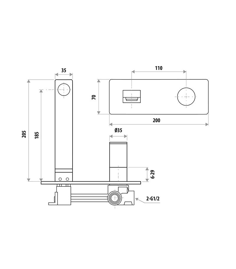 Gabe Bath or Basin Mixer Specification