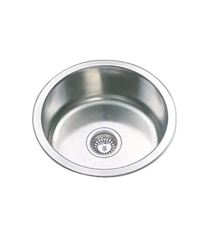 Cora 430x430x180mm Round Stainless Steel Sink