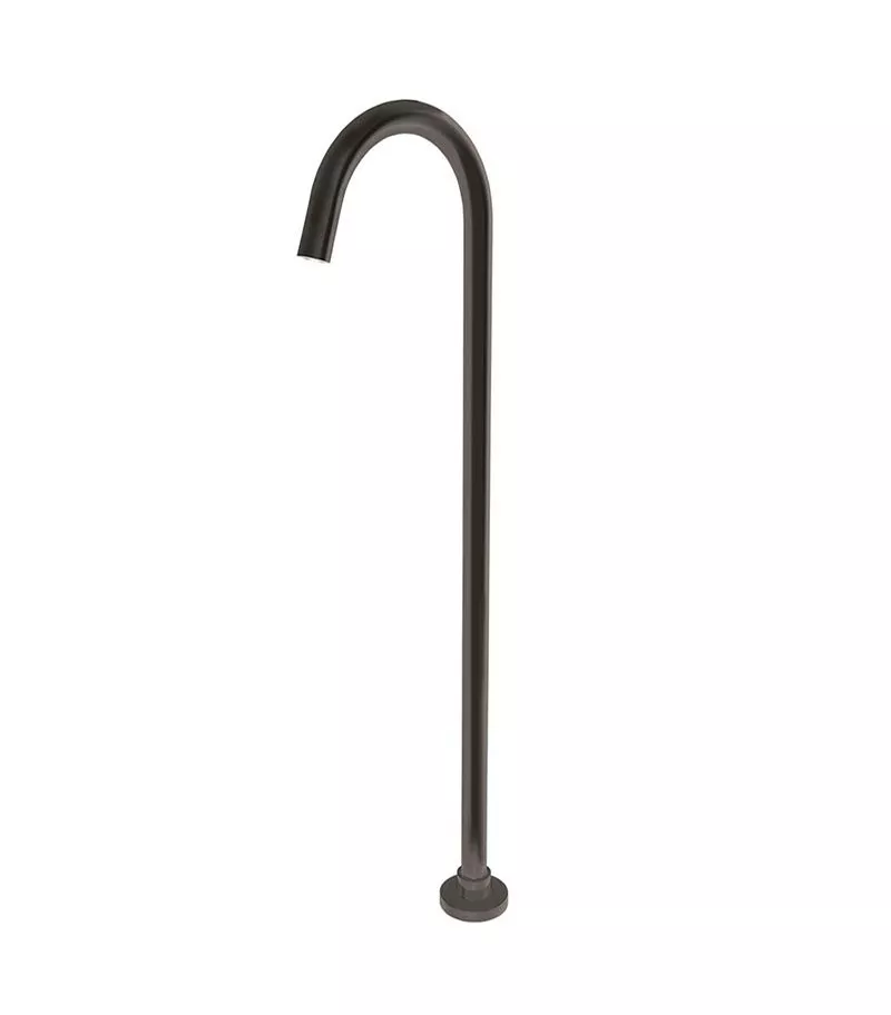 Pentro Round Gunmetal Grey Freestanding Bath Spout