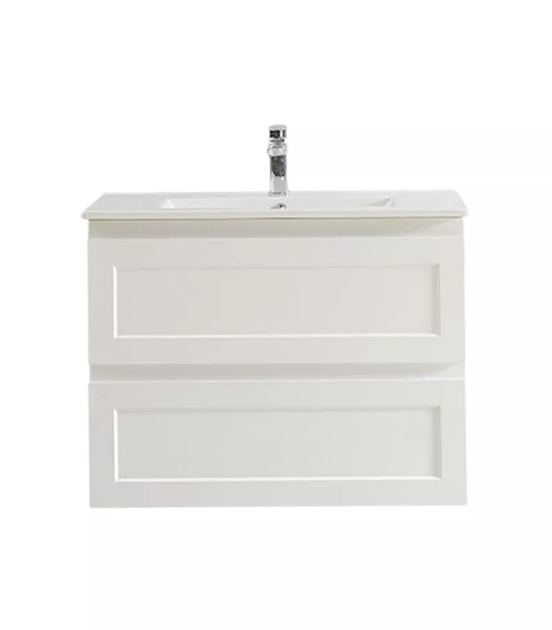 Fremantle Matt White 750mm PVC Wall Hung Vanity FMW750WHCT