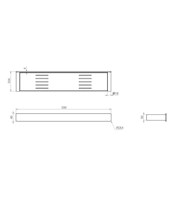 Gabe Bathroom Shelf 500mm