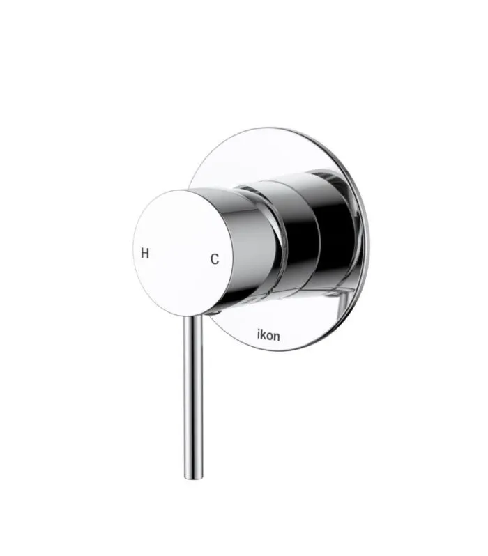 Hali Wall Mixer - 80mm Cover Plate | Chrome