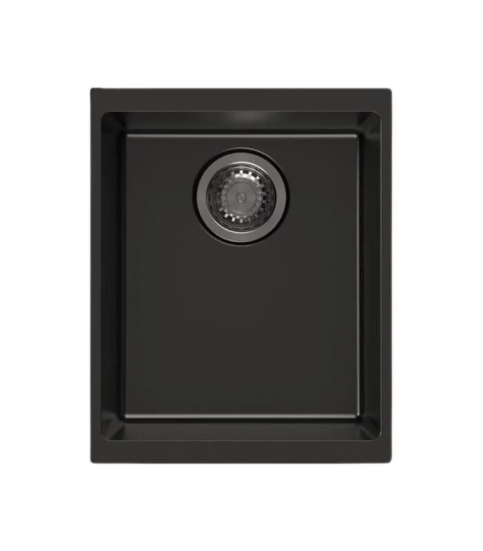 Arete 370mm Granite Sink - Matt Black