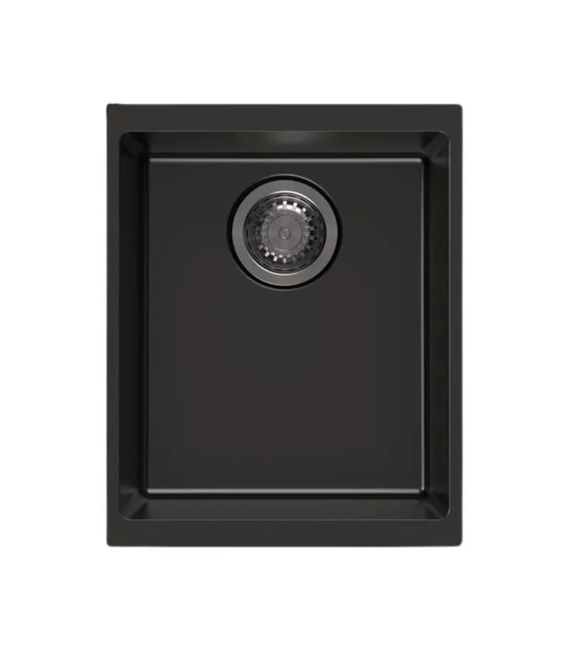 Arete 370mm Granite Sink - Matt Black