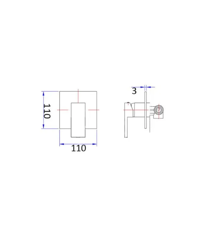 Rosa Wall Mixer - Specification