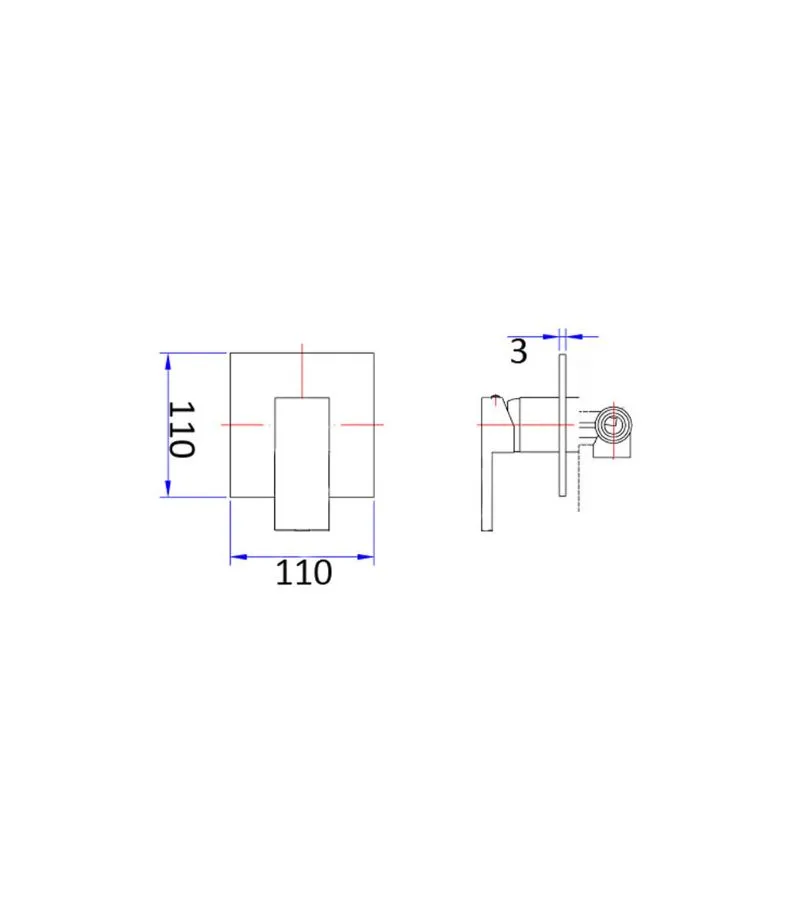 Rosa Wall Mixer - Specification