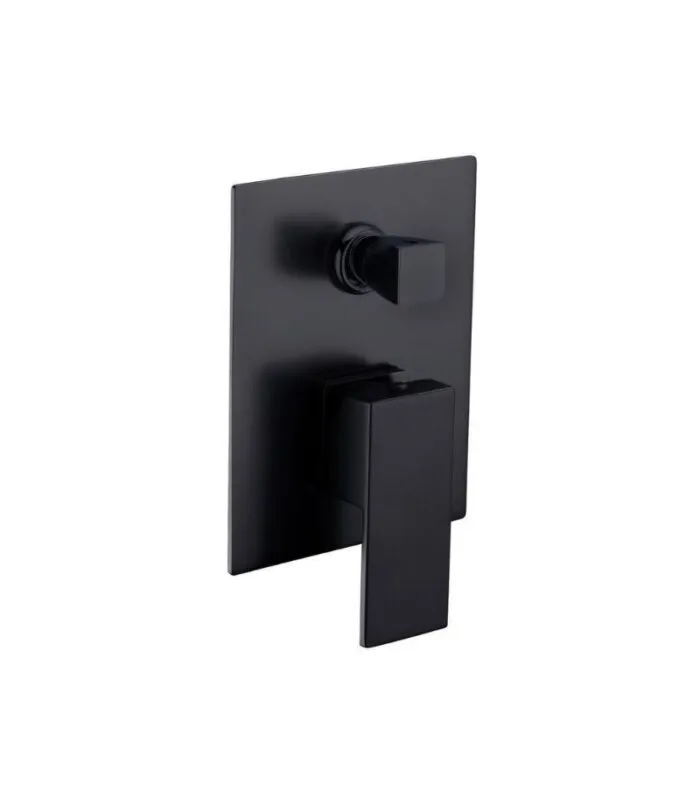 Rosa Wall Mixer with Diverter - Matte Black