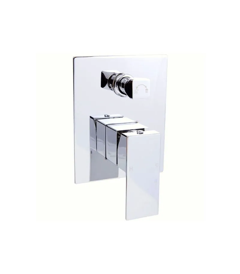 Rosa Wall Mixer with Diverter - Chrome