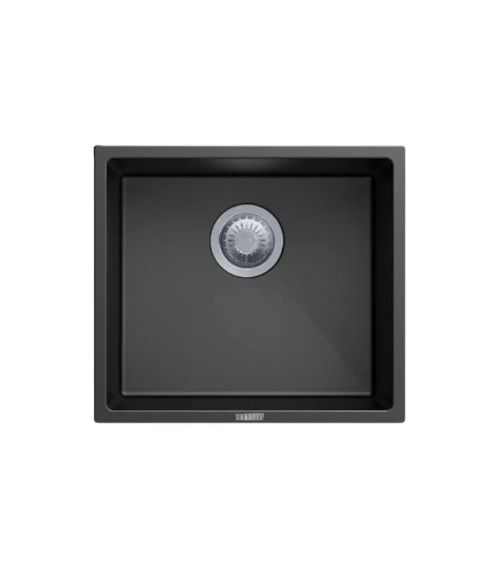 Carysil 457mm Granite Sink - Matt Black