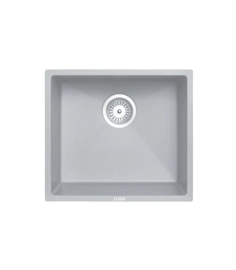 Carysil 457mm Granite Sink - Concrete Grey