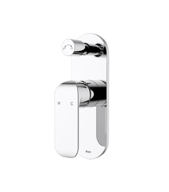 Kara Wall Mixer with Diverter - Chrome