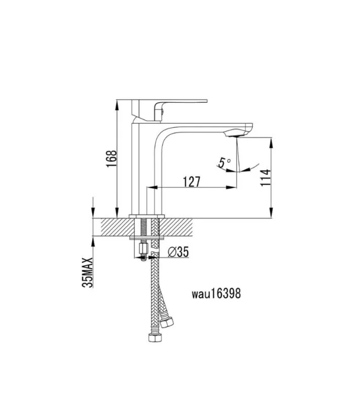 Seto Short Basin Mixer - Specification