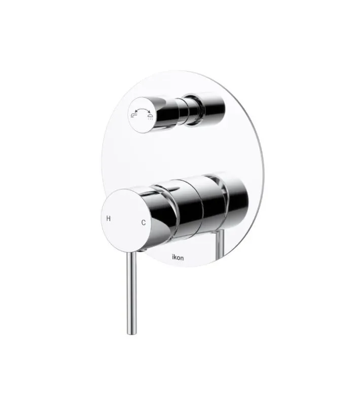 Hali Wall Mixer with Diverter - Chrome