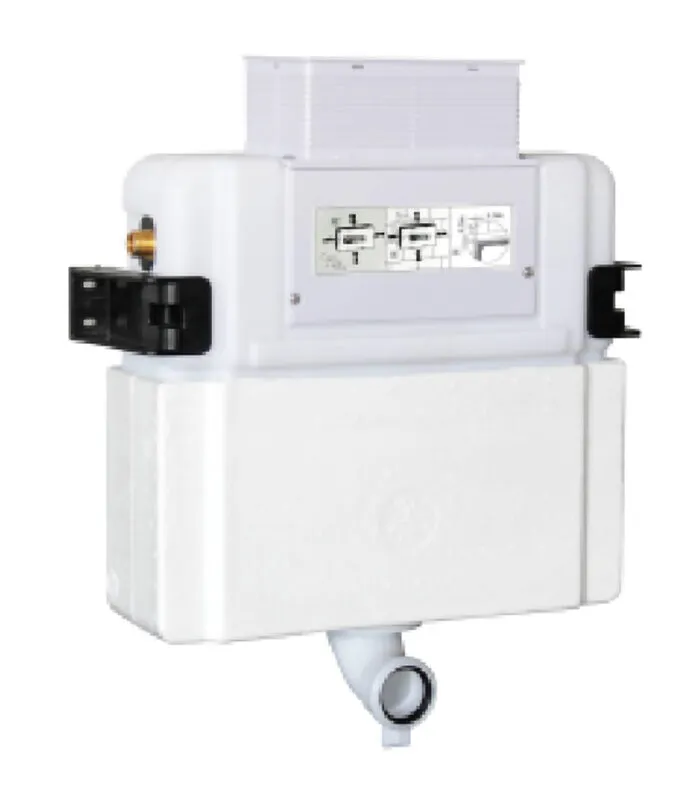 R&T Frameless Low Height In-Wall Cistern For Wall Faced Pan