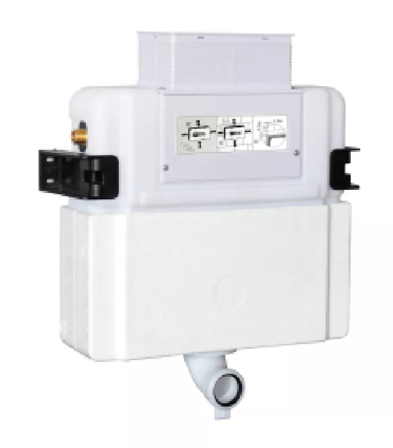 R&T Frameless Low Height In-Wall Cistern For Wall Faced Pan