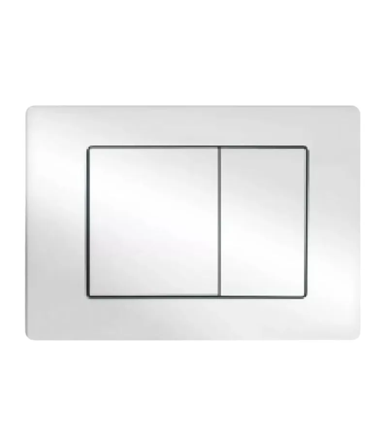 R&T Dual Flush Push Plate G3005008 - Chrome
