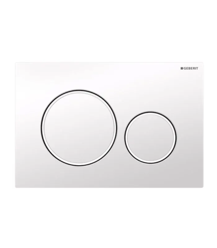 Geberit Sigma Dual Flush Push Plate – Sigma20GW | Gloss White & Matte White