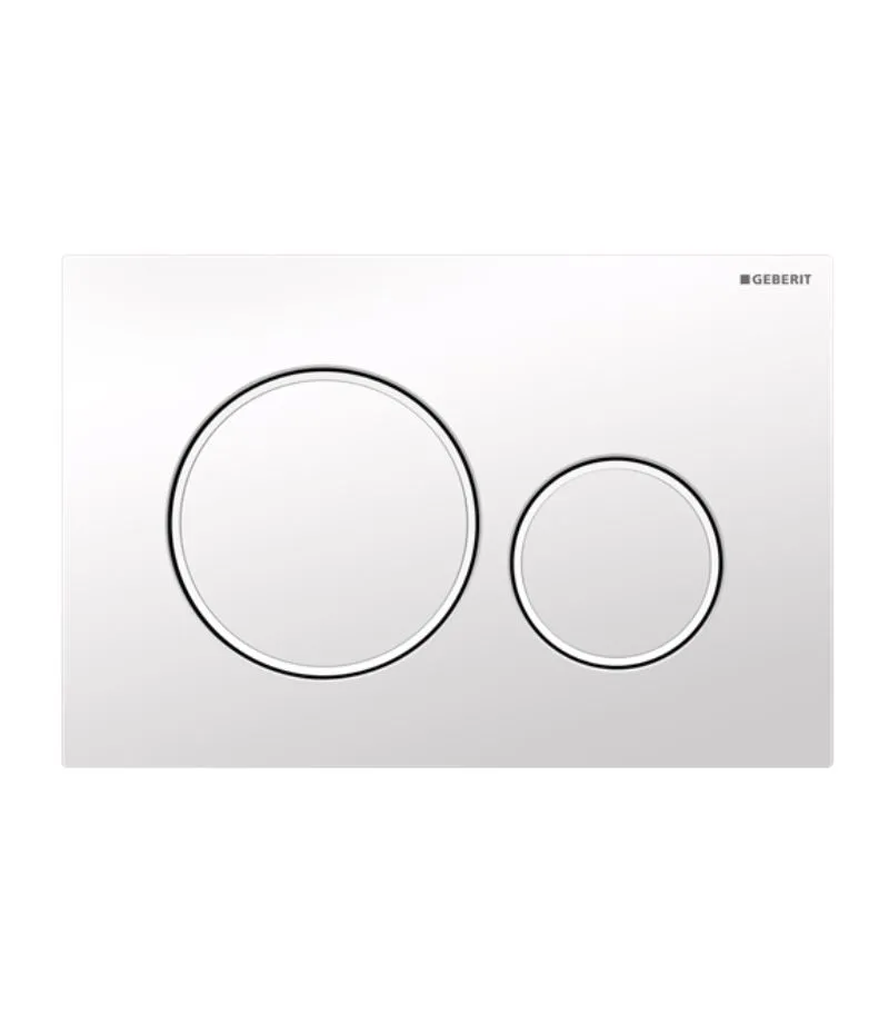 Geberit Sigma Dual Flush Push Plate – Sigma20GW | Gloss White & Matte White