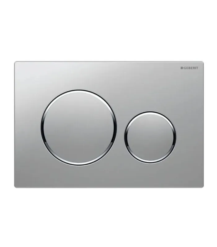 Geberit Sigma Dual Flush Push Plate – Sigma20JQ | Matte Chrome & Chrome
