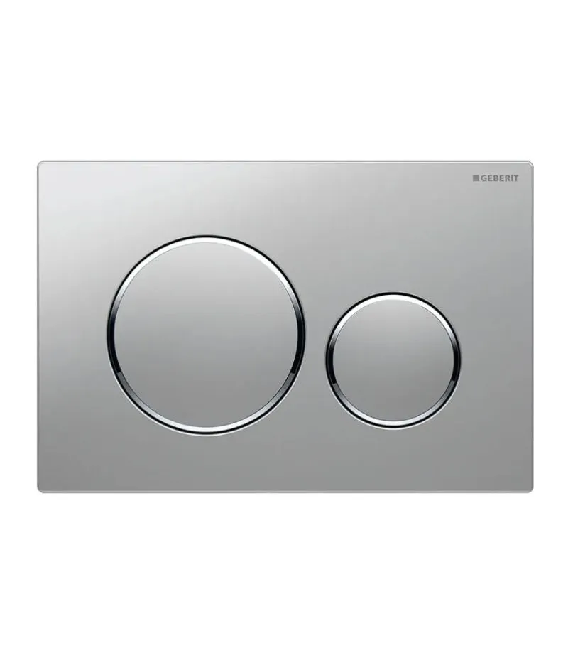 Geberit Sigma Dual Flush Push Plate – Sigma20JQ | Matte Chrome & Chrome