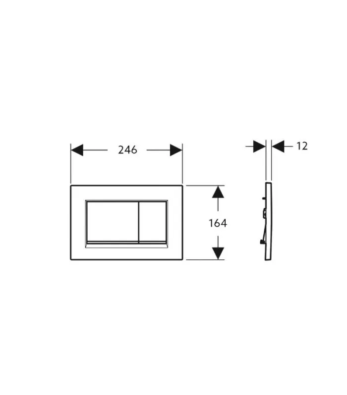 Geberit Sigma Dual Flush Push Plate – Sigma30JQ - Specification